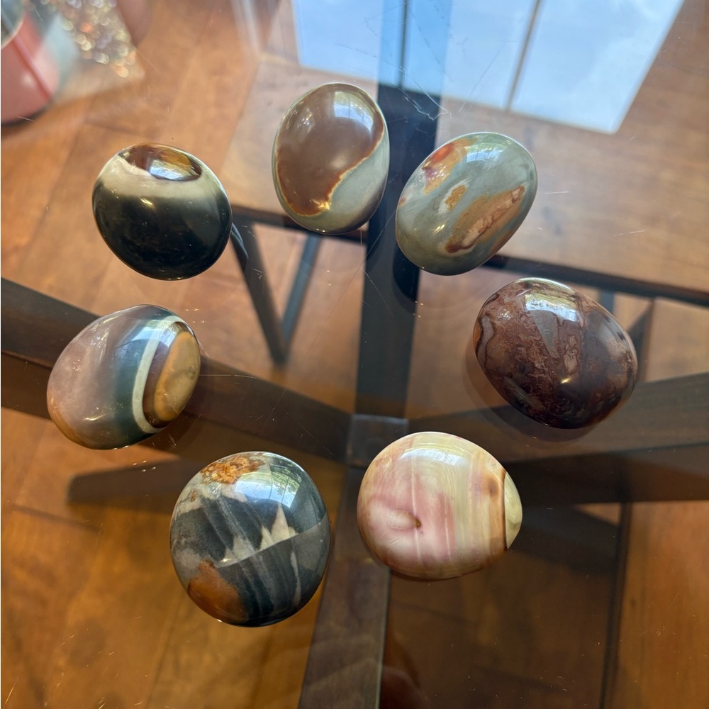 Poly Chrome Jasper Palm Stone